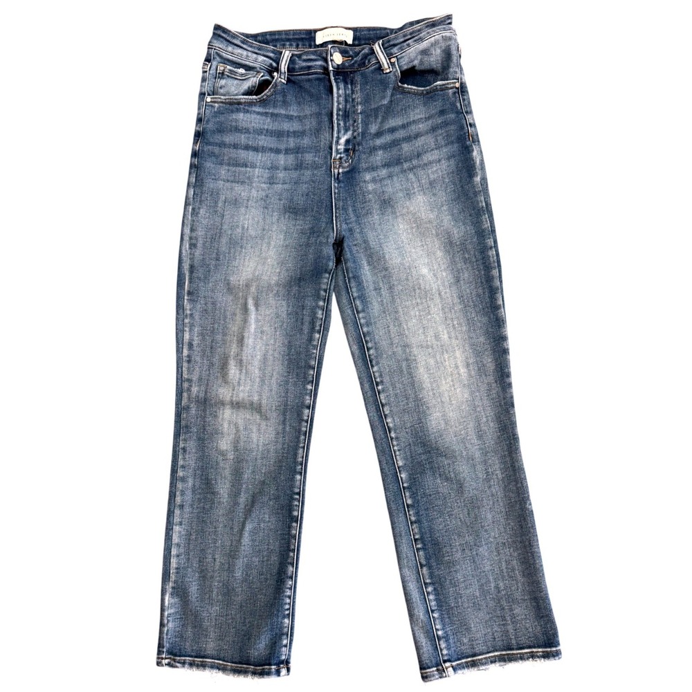 Risen Los Angeles High Rise Straight Leg Jeans‎ Medium Wash Pants 13/31